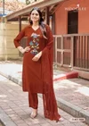 Sanskriti By Wooglee Heavy Rayon Kurti With Bottom Dupatta
